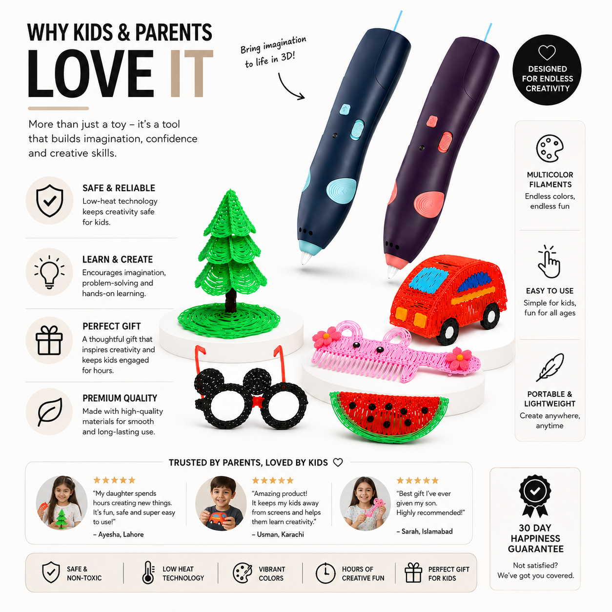 3D Creative Printing Pen – Turn Imagination Into 3D