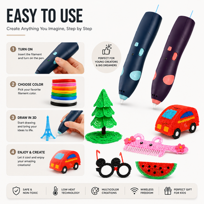3D Creative Printing Pen – Turn Imagination Into 3D